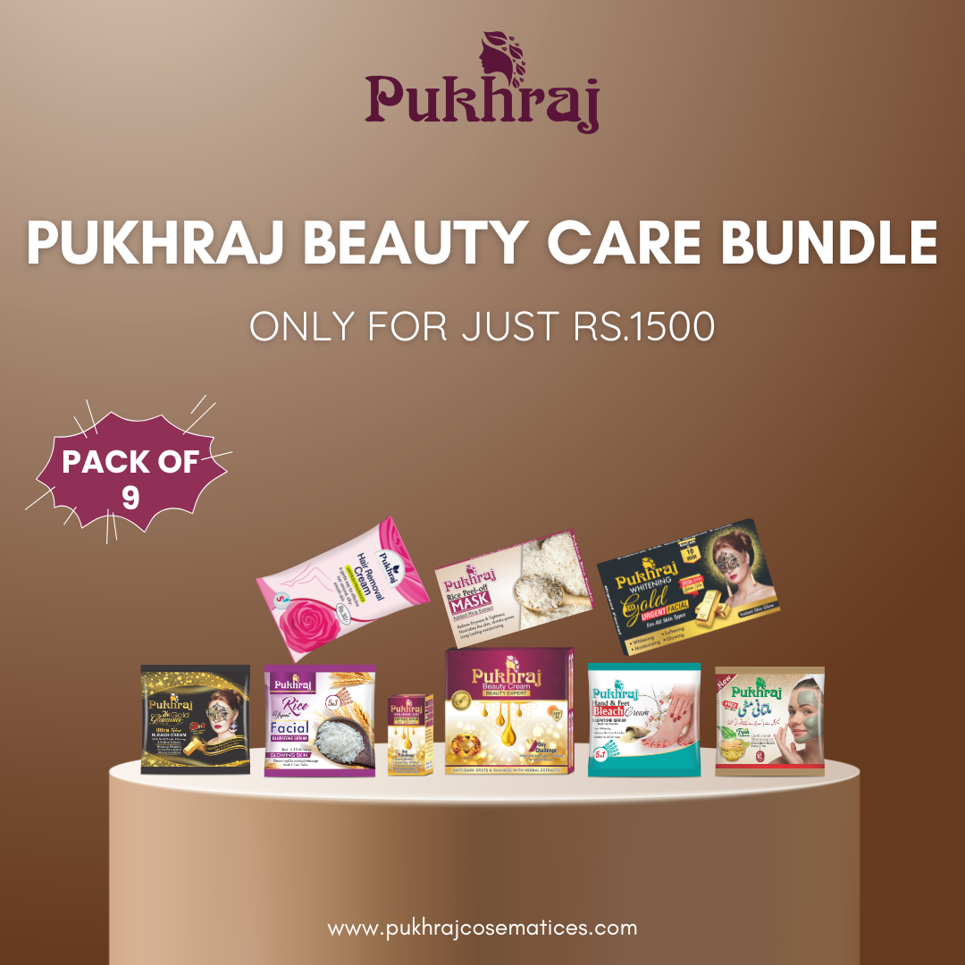 Pukhraj Beauty Care Bundle (Pack of 9)